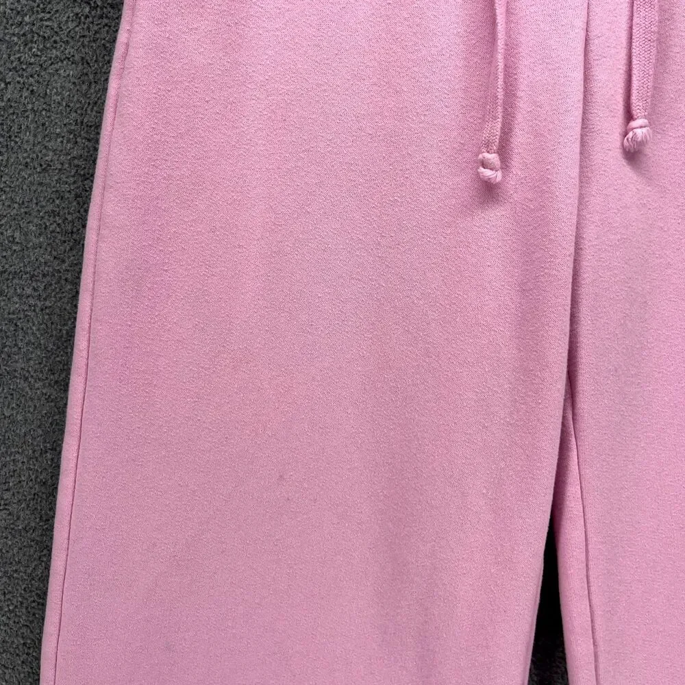 Gilly Hicks Sweatpants Womens XS Pink‎ Wide Leg High Rise Pull On Drawstrings - Picture 5 of 16